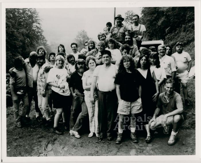 Group shot of the crew for film Fat Monroe