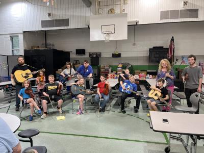 Pick and Bow Class at Burdine Elementary School