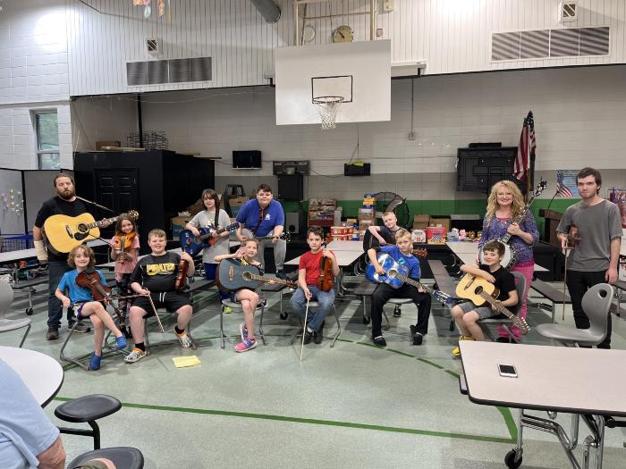 Pick and Bow Class at Burdine Elementary School