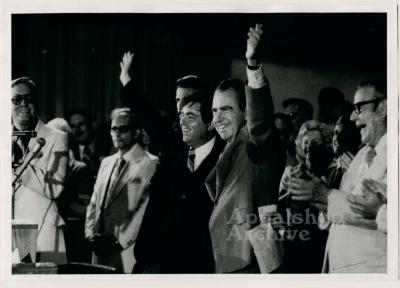 Richard Nixon with local party officials