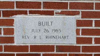 Chestnut Grove Missionary Baptist Church Cornerstone