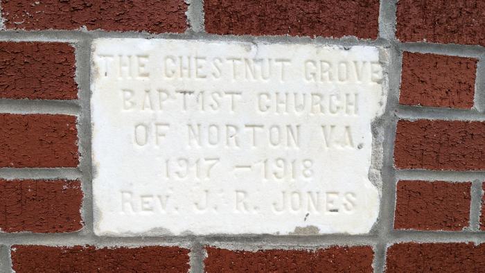 Chestnut Grove Missionary Baptist Church Cornerstone
