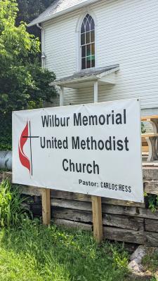 Wilbur Memorial United Methodist Church sign