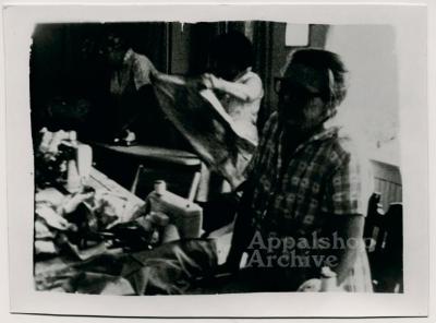 Film still of seamstresses - Millstone Sewing Center