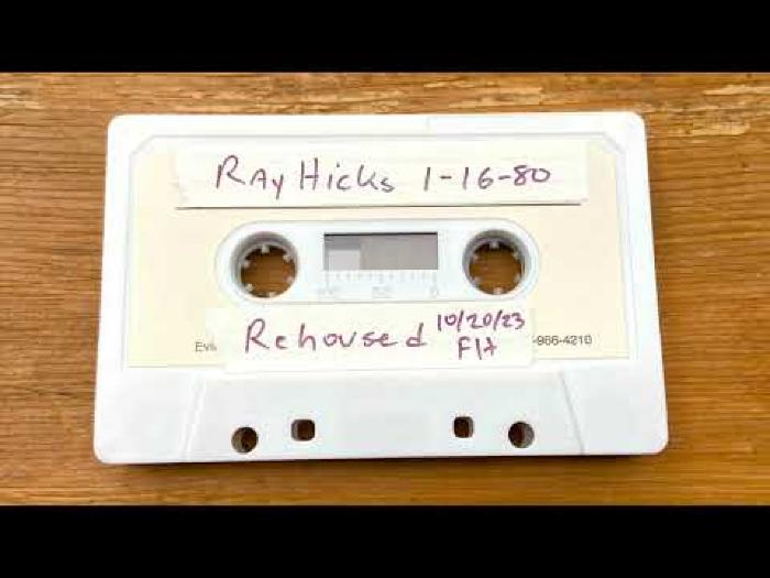 Ray Hicks, January 16, 1980