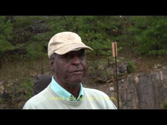 Frank Gravely speaks at Leonard Woods lynching memorial
