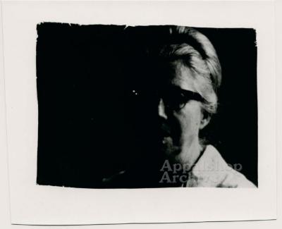 Film still of woman [Mabel Kiser] - Millstone Sewing Center