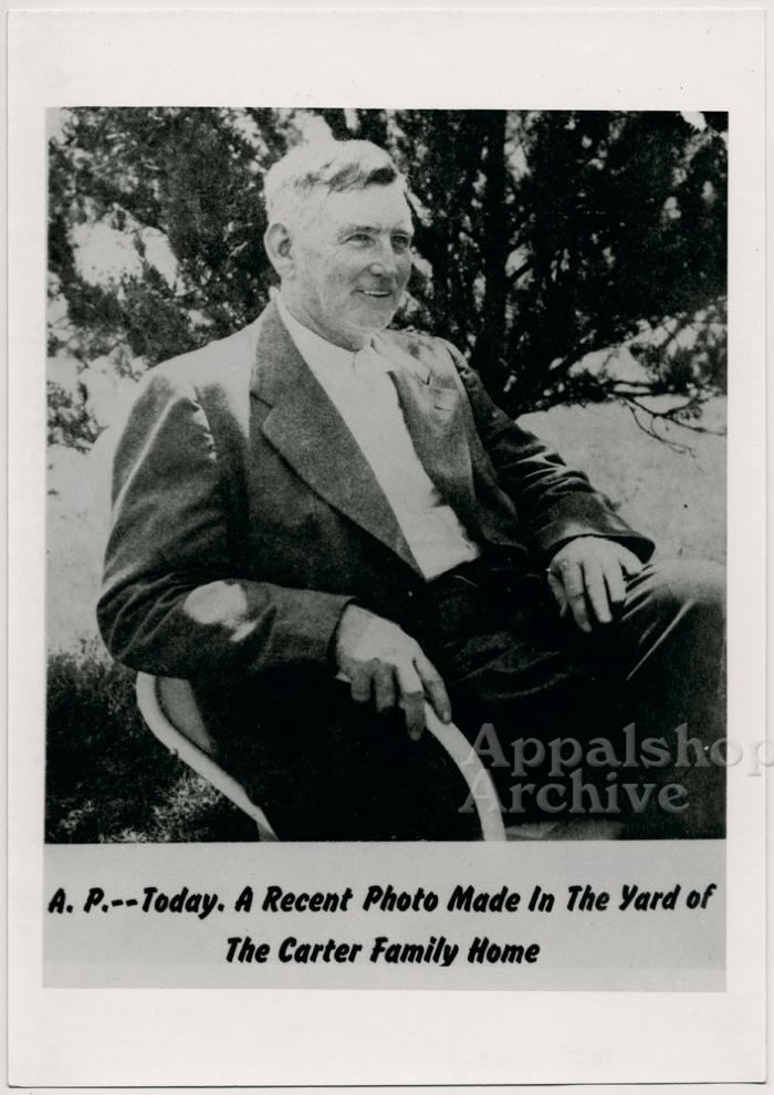 Candid photo of A.P. Carter at home