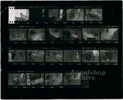 Contact sheet, production stills - Woodrow Cornett: Letcher Co. Butcher